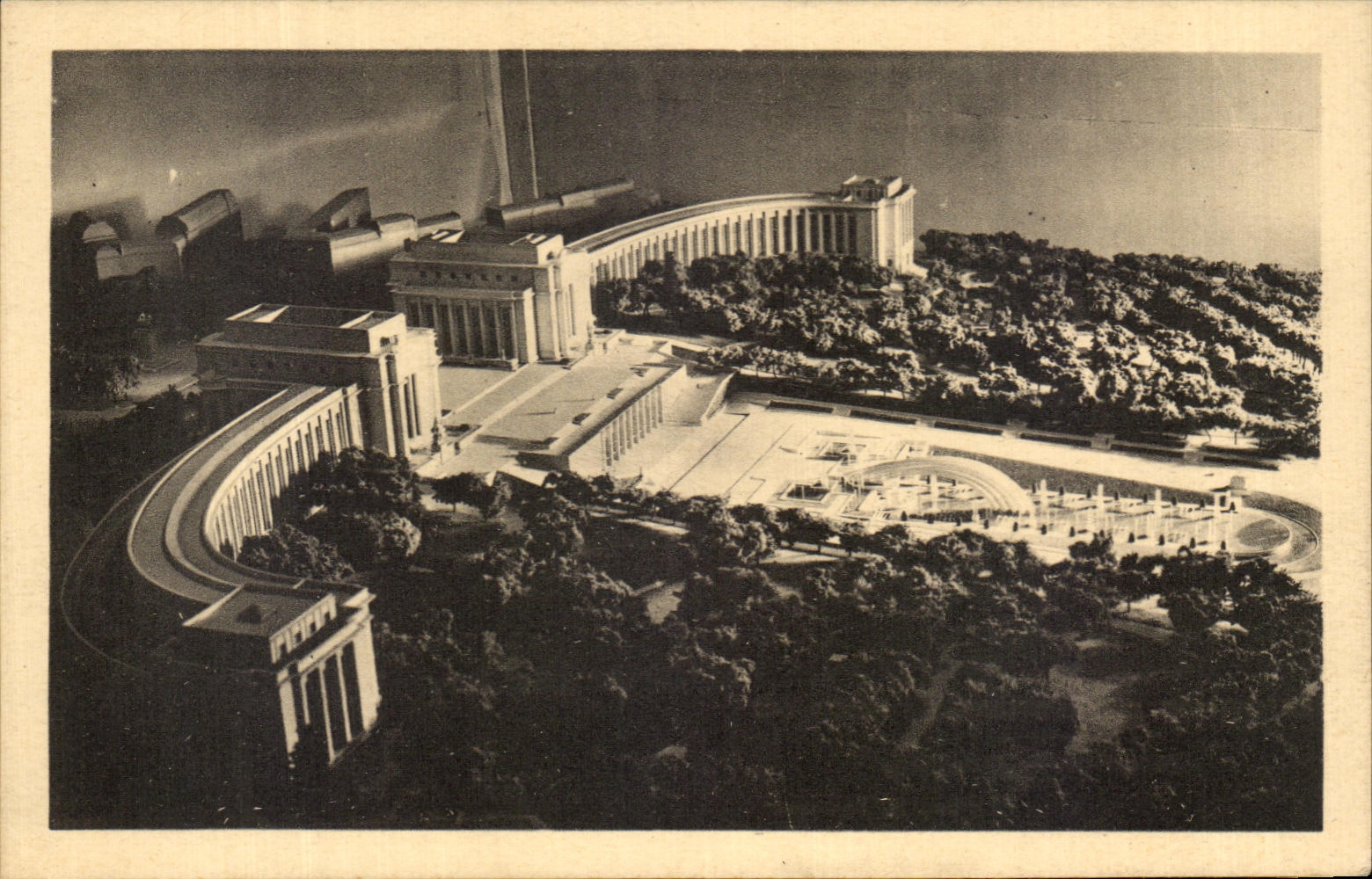 CPA Exposition Internationale Paris Maquette du Trocadero