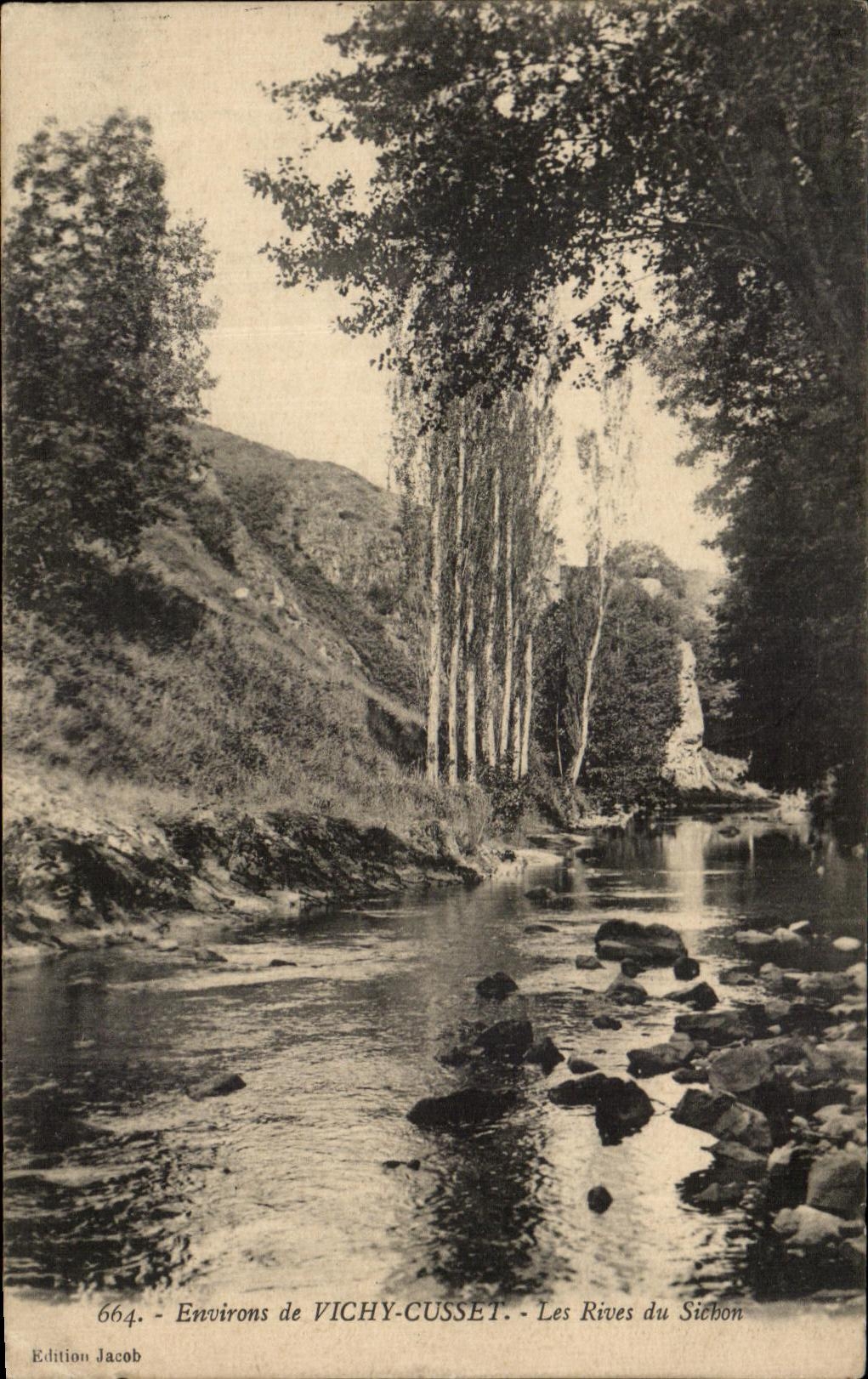 CPA Environs de Vichy Cusset Les Rives du Sichon