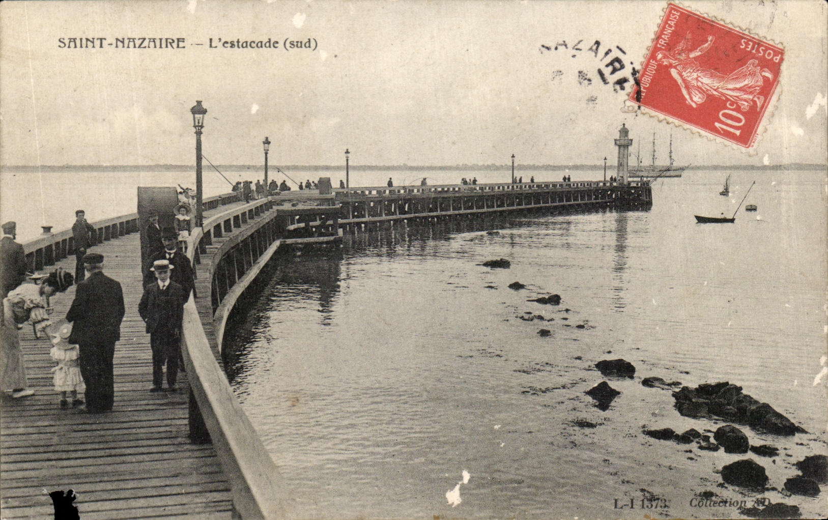 Saint-Nazaire — L'estacade (sud) — Collection L-I 1373