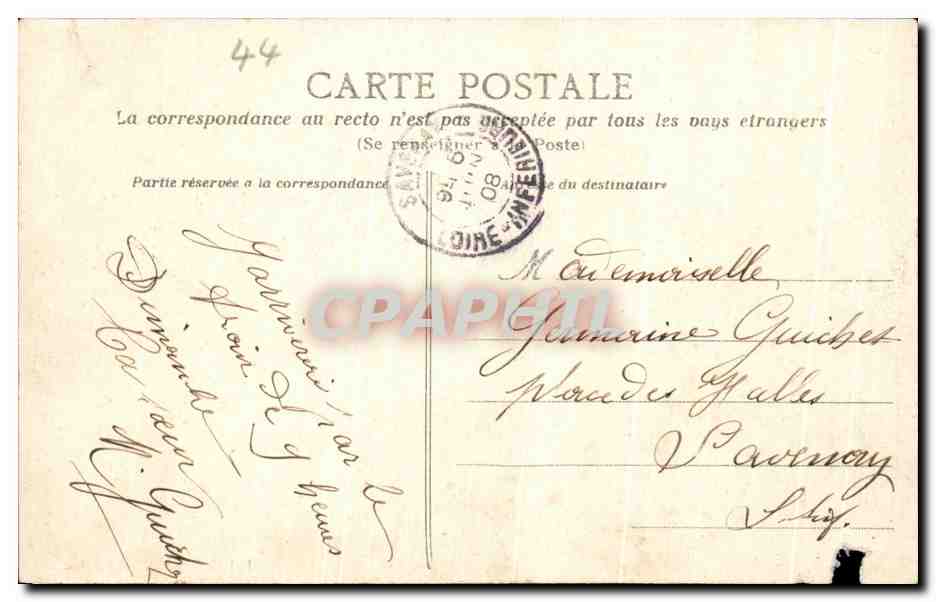 Saint-Nazaire — L'estacade (sud) — Collection L-I 1373 — Back