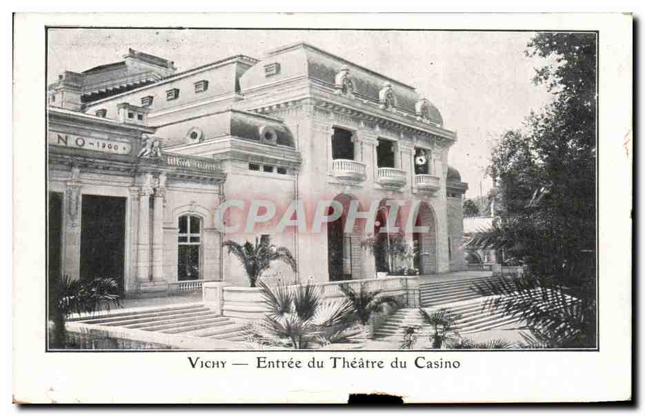 CPA Vichy Entree du Theatre du Casino