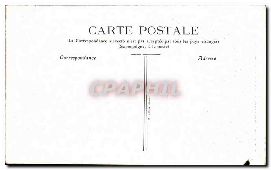 CPA Vichy La Mairie — Verso