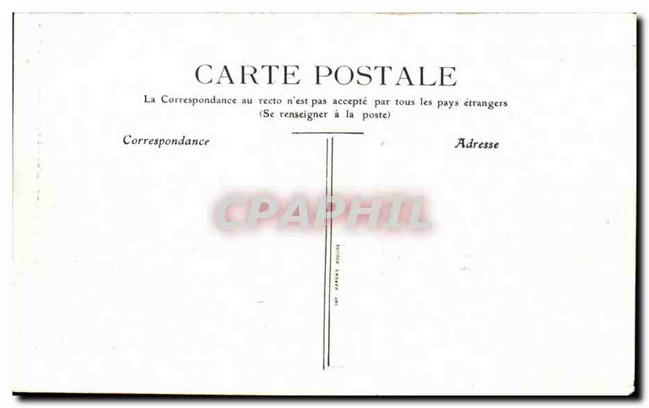 CPA Vichy Hopital civil — Verso