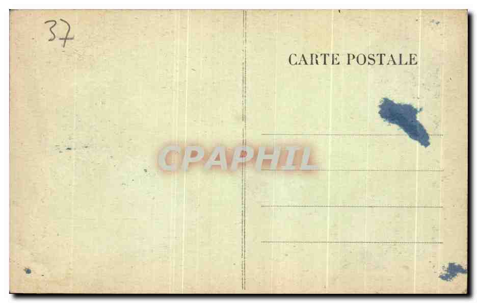 CPA Loches Prisan de Philippe de Comines Le Collier de Force — Verso