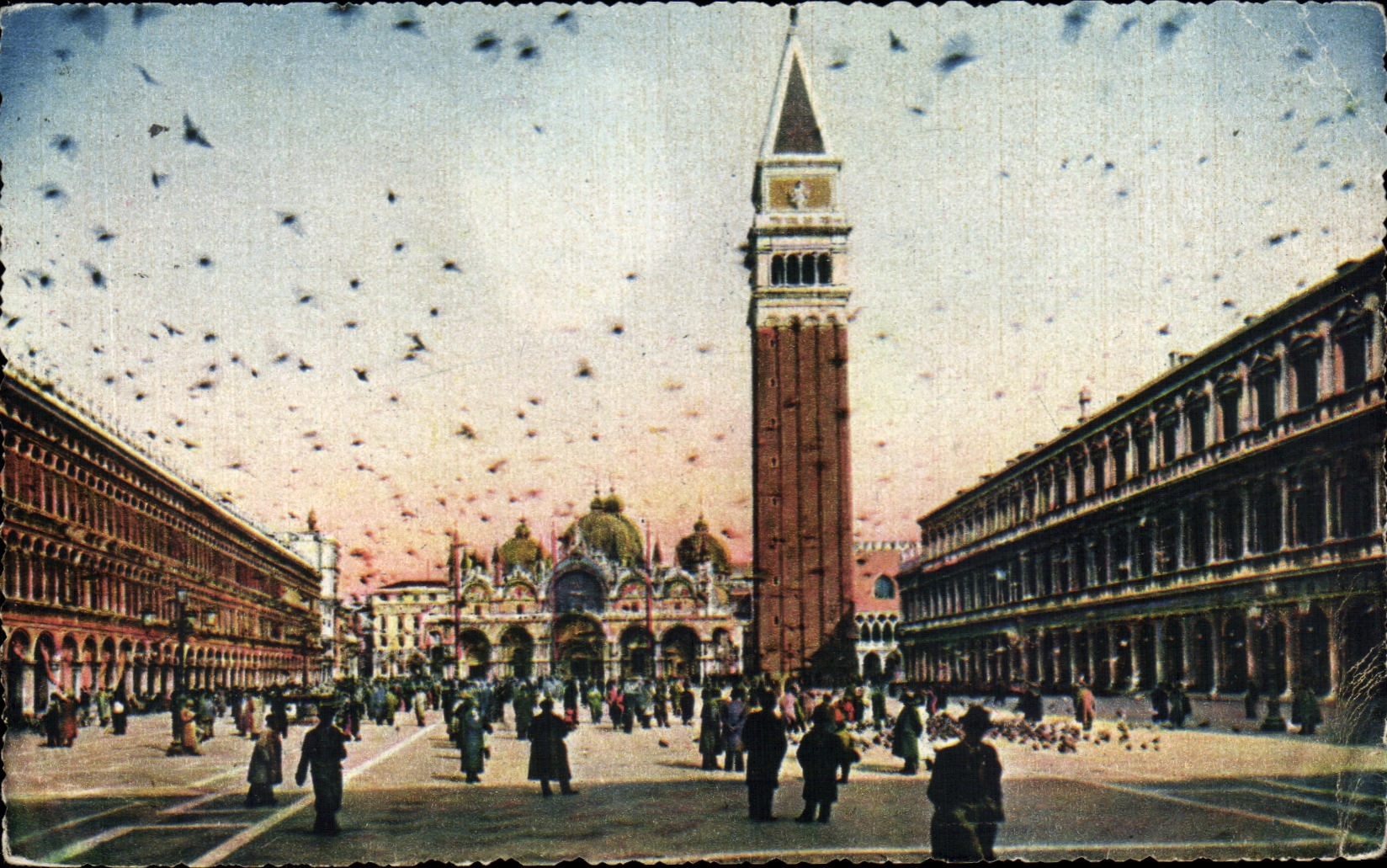 CPA Venezia Plazza S Marco Campanile Mark Square