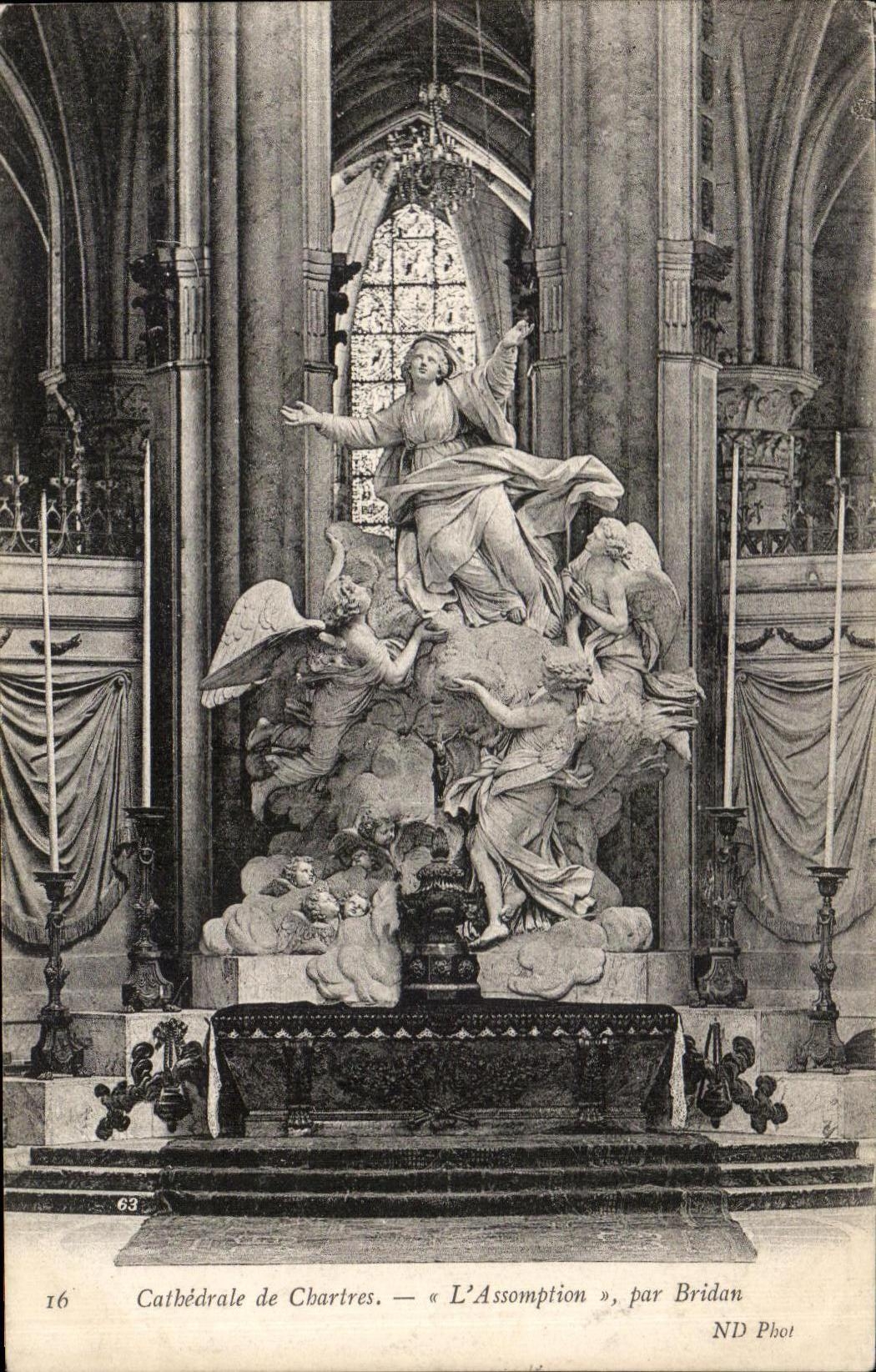 CPA Cathedrale De Chartres L'assomption Par Bridan