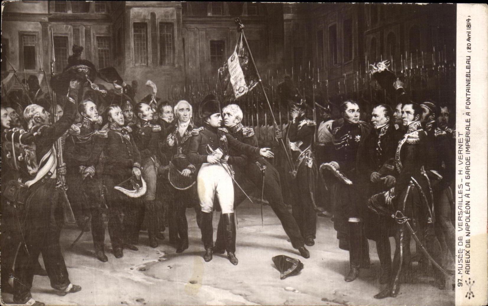CPA Musee De Versailles H Vernet Adieux de Napoleon a la Garde Imperiale Militaria 