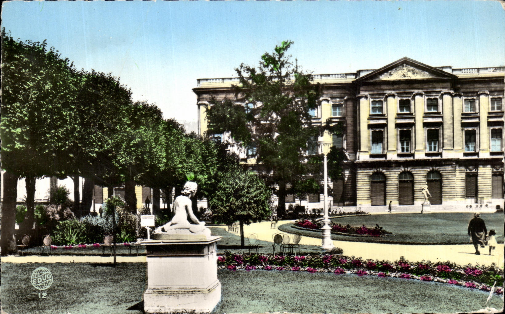 CPA Bordeaux Le Jardin de la Mairie