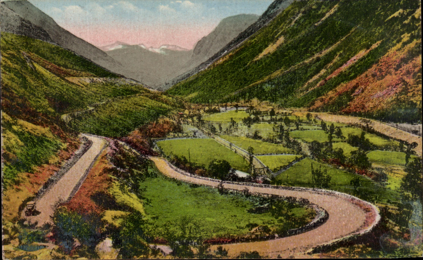 CPA Route du col de Puymorens Le grand Lacet