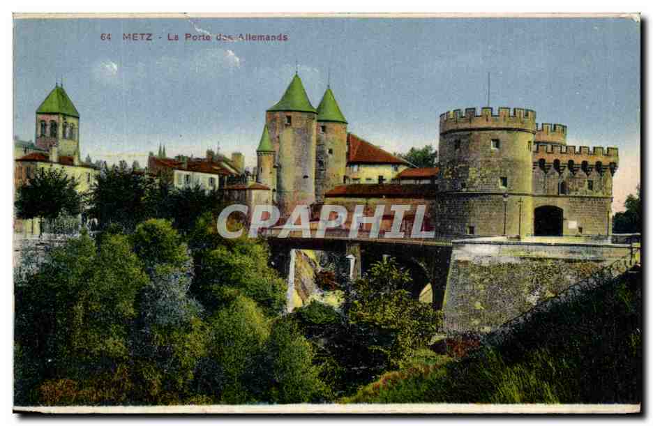 CPA Metz La Porte des Allemands