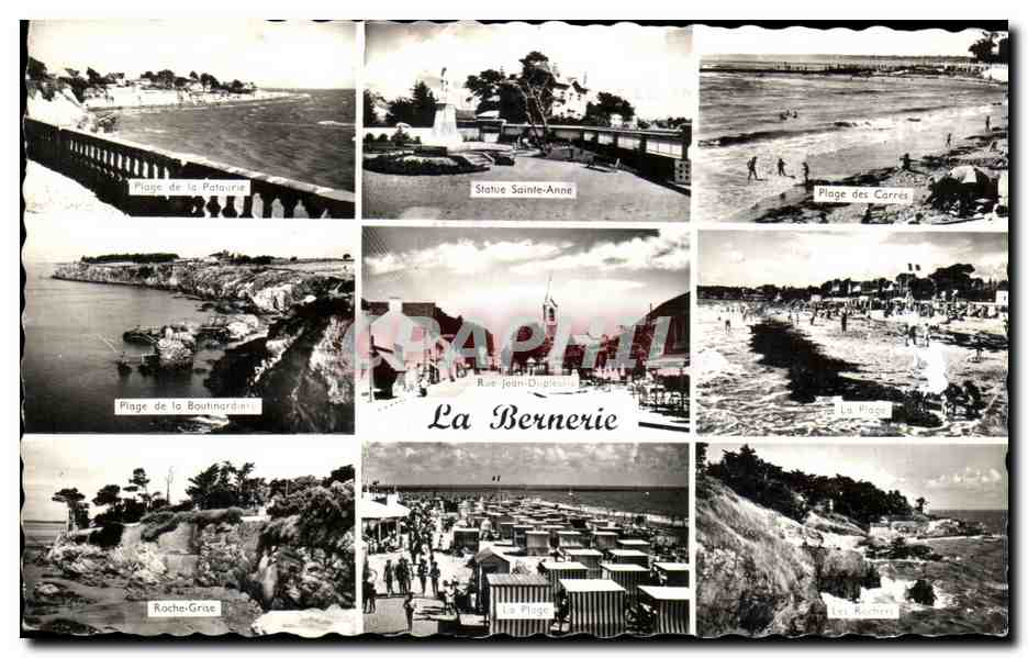 CPA La Bernerie Statue Saint Anne