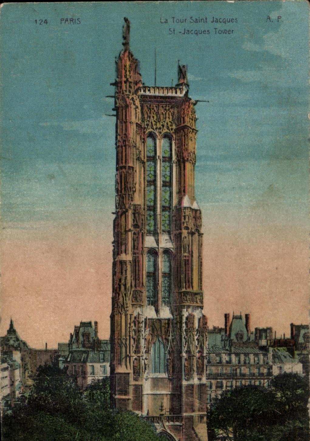 CPA Paris La Tour Saint Jacques 