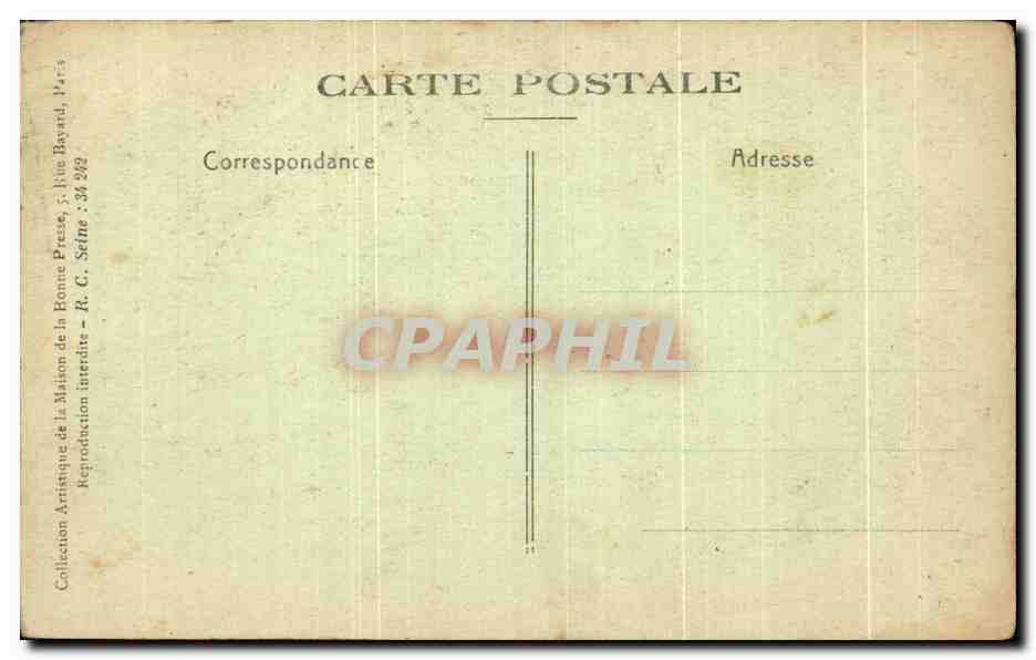 Sainte Élisabeth de Hongrie en prière — Collection Artistique de la Maison de la Bonne Presse, Paris — n° 1 — Verso