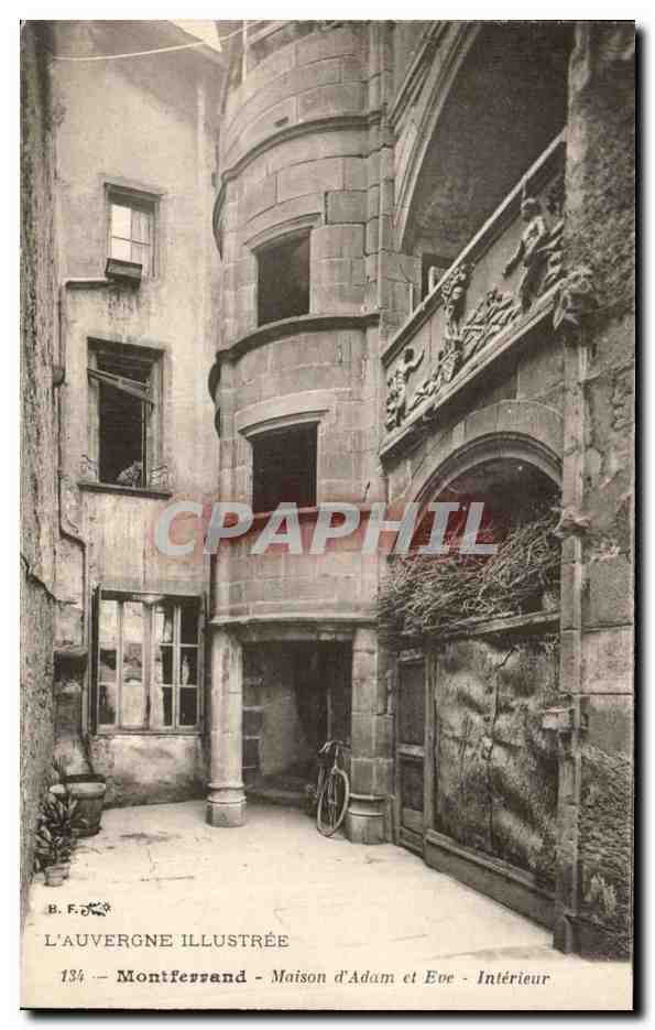 Montferrand - Maison d'Adam et Ève - Intérieur — L'Auvergne Illustrée, n°134