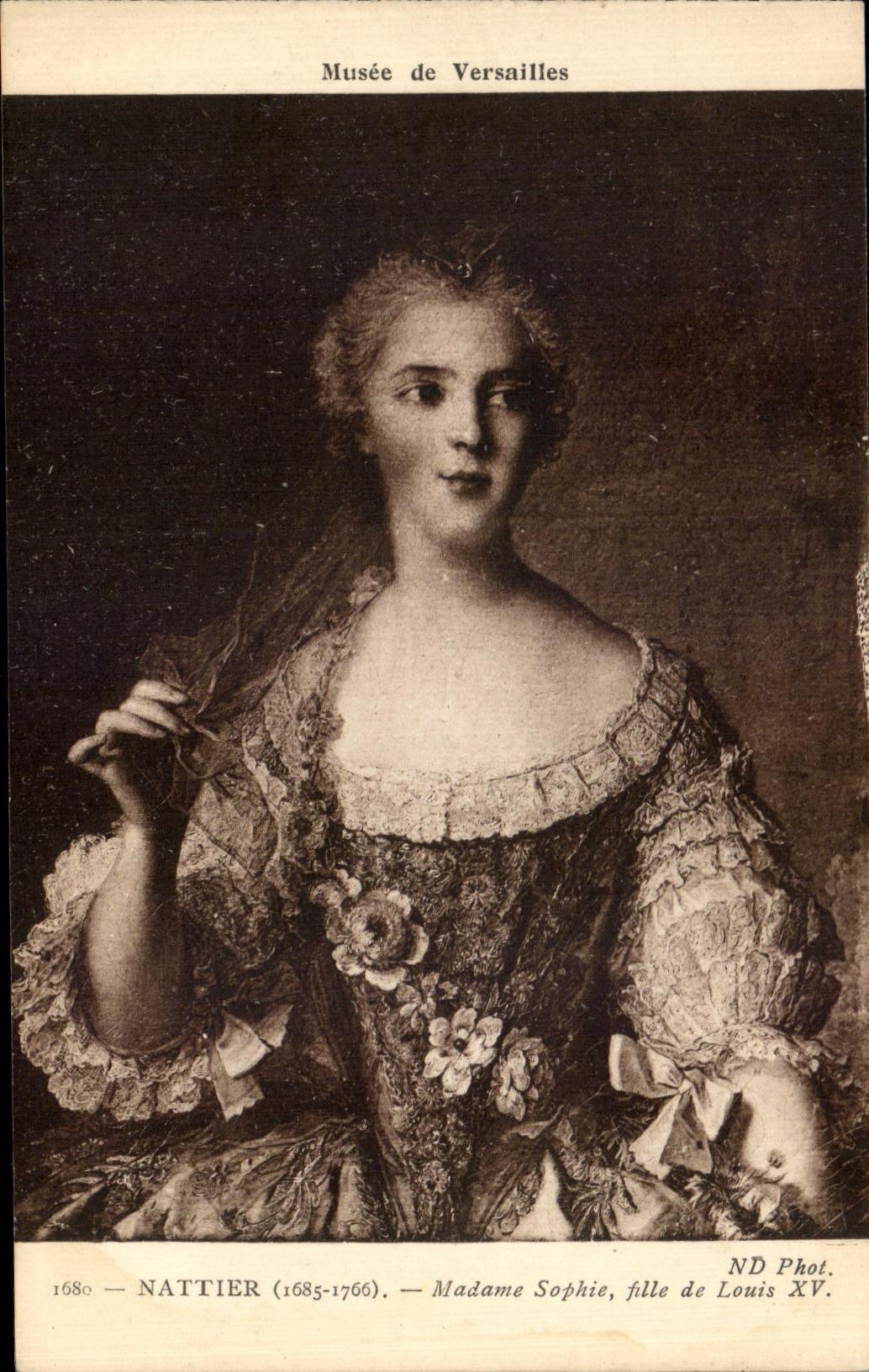 Madame Sophie, fille de Louis XV — Portrait par Nattier — Musée de Versailles