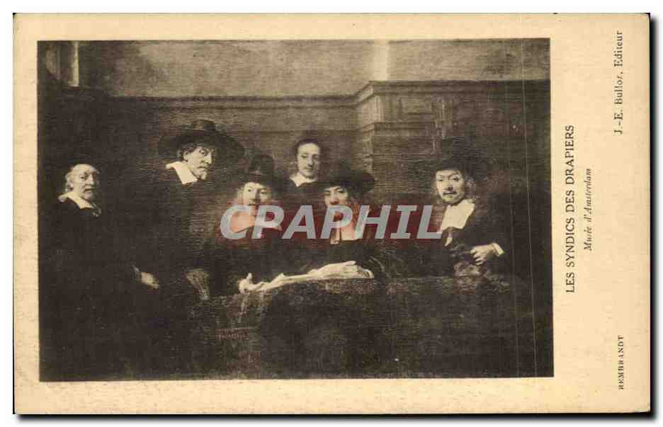 CPA Les Syndics Des Drapiers d'Amsterdam Rembrandt 