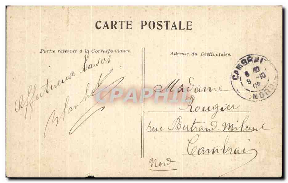 CPA Paris La Tour Saint Jacques — Verso