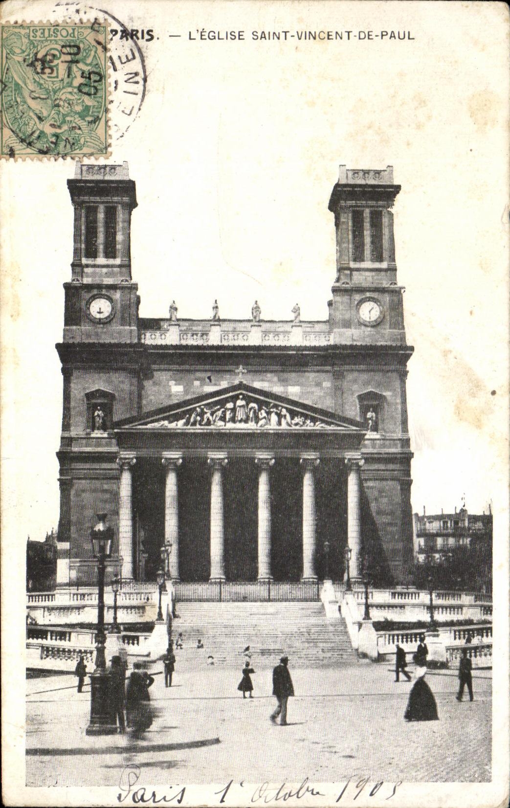 CPA Paris L'Eglise Saint Vincent De Paul