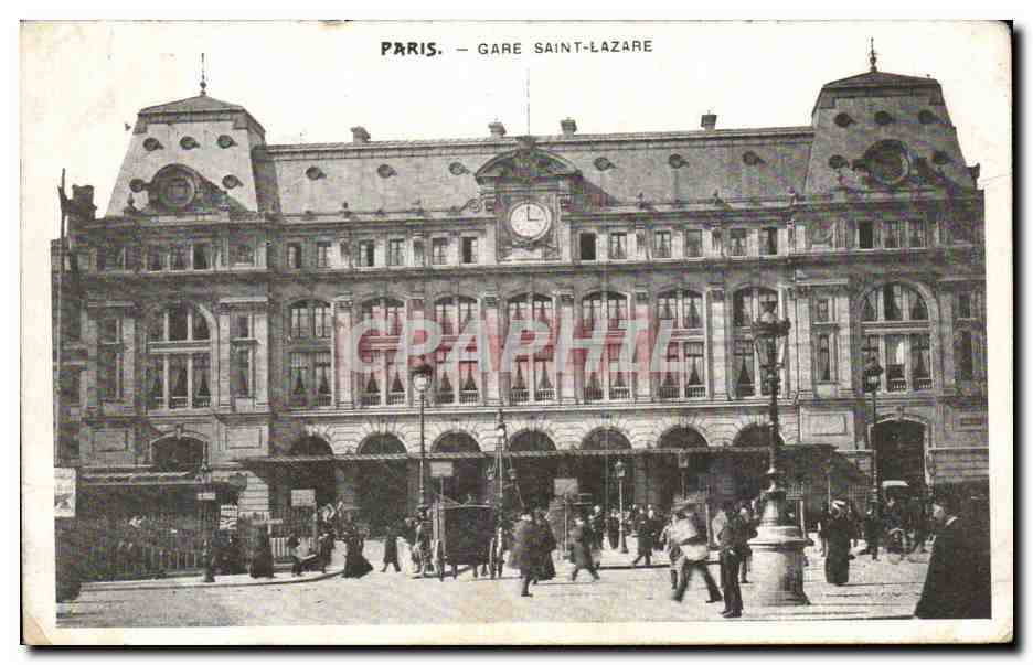 CPA Paris Gare Saint lazare