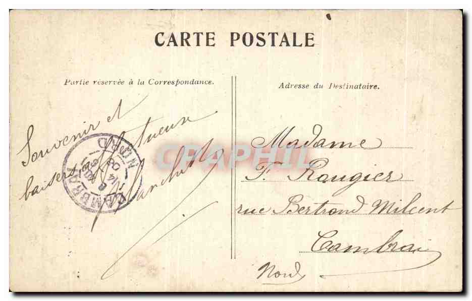 CPA Paris Jardin Des Plantes — Rückseite