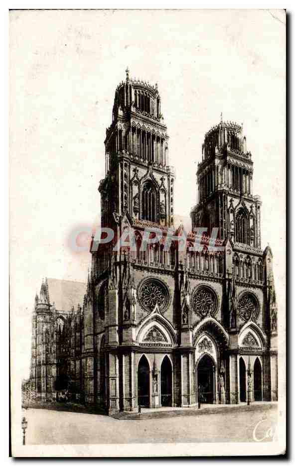 CPA Orleans La cathedrale Sainte Croix 