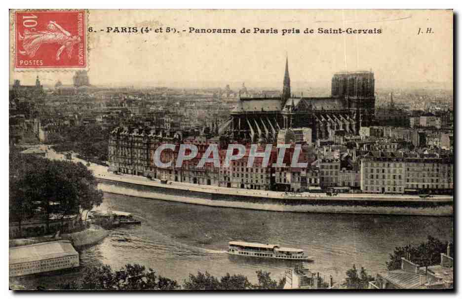 CPA Paris Panorama de Pavis pris de Saint Gervais