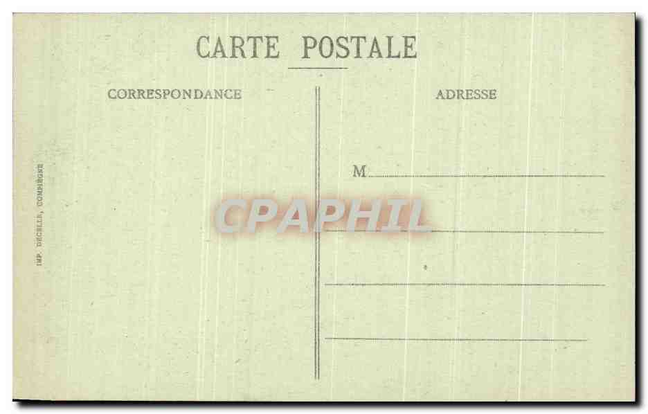 CPA Compiegne L'Hotel de Ville — Rückseite