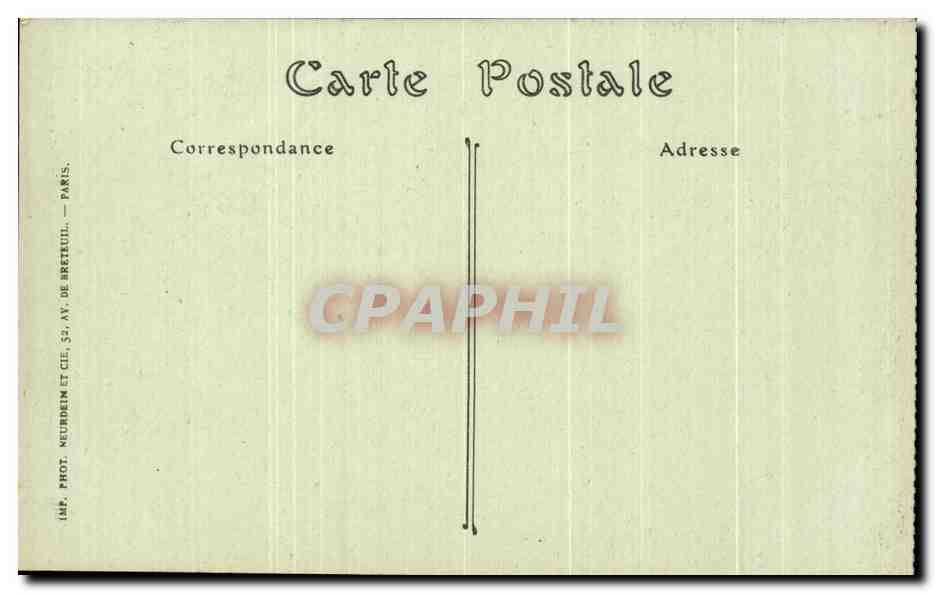 CPA Cathedrale De Noyon La Nef vue prise du Choeur Orgues — Rückseite