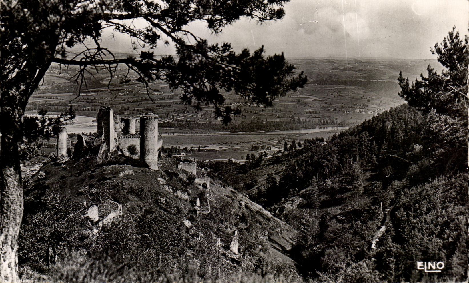CPA Chateau De Rochebaron pres de Bas En Basset Belles Ruines