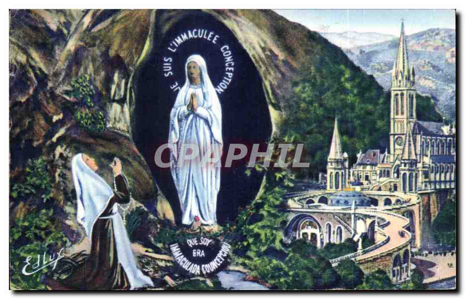 Lourdes — Apparition de Notre-Dame — Édition P. Doucet