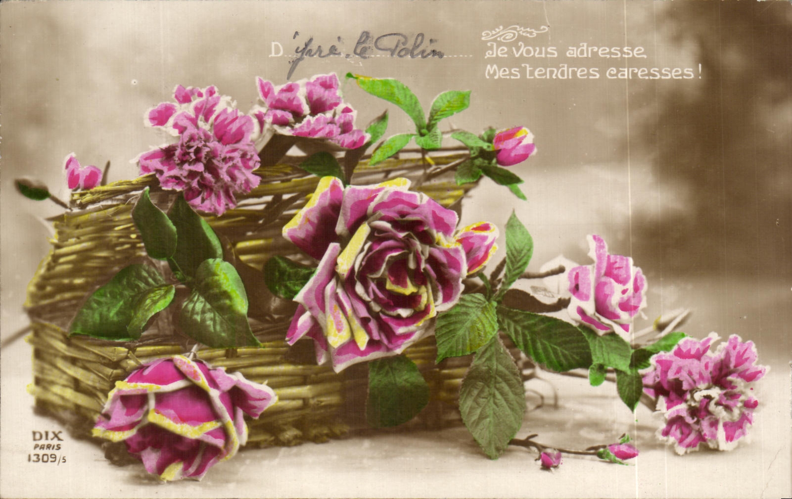 CPA Fantaisie Fleurs 