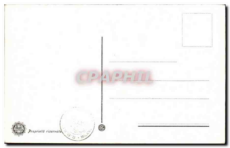 CPA Milano Cenacolo De Leonardo Da Vinci — Verso