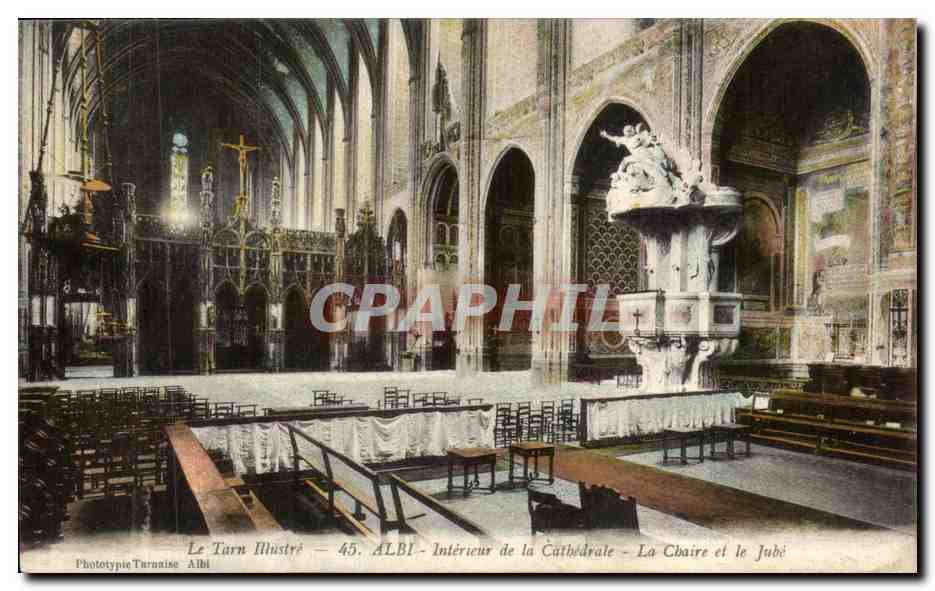 CPA Albi Interieur de la Cathedrale La Chaire et le Jube