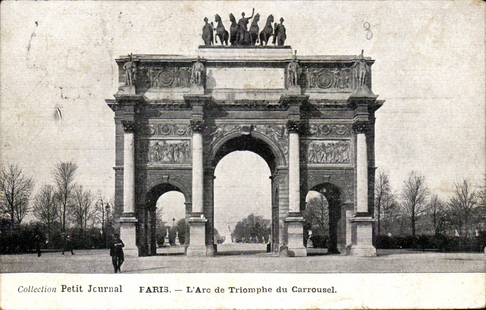 CPA Faris L'Arc De Triomphe Carrousel Louvre