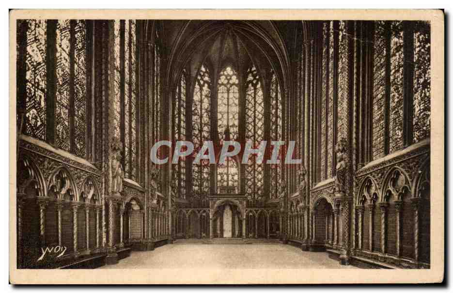 CPA Paris sainte Chapelle Interieur de la Chapelle Haute