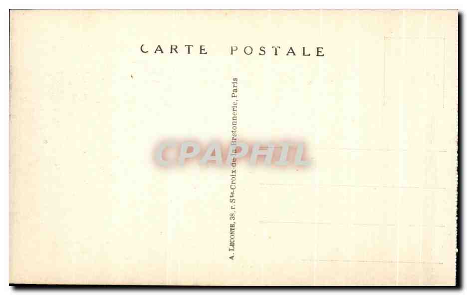 CPA Paris Tombeau de Napoleon 1er  — Rückseite
