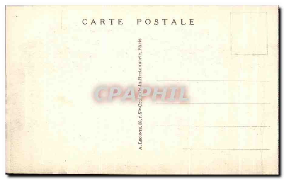 CPA Paris la Madeleine — Verso
