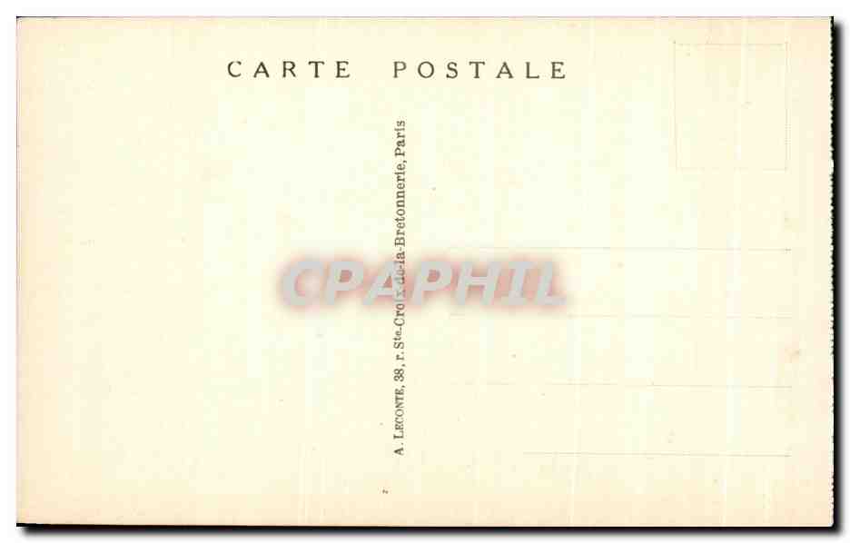 CPA Paris La Bourse  — Rückseite