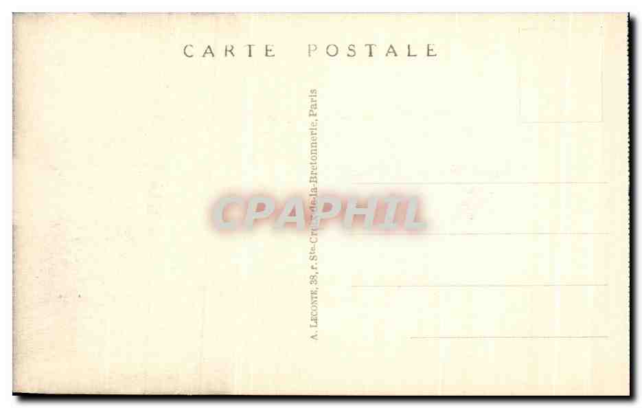 CPA Paris L'Arc de Triomphe du Carrousel — Verso