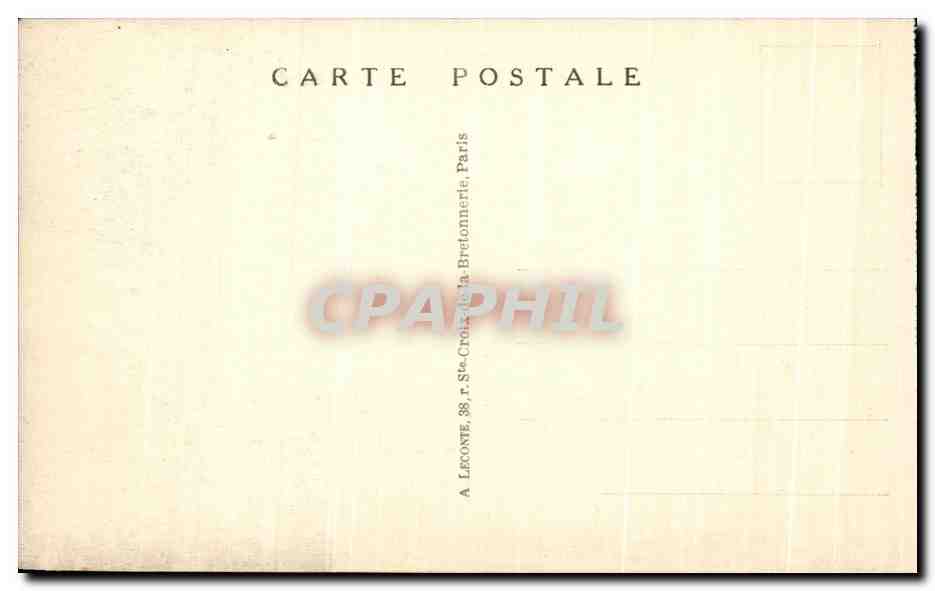 CPA Paris Sacre Coeur Montmartre — Rückseite