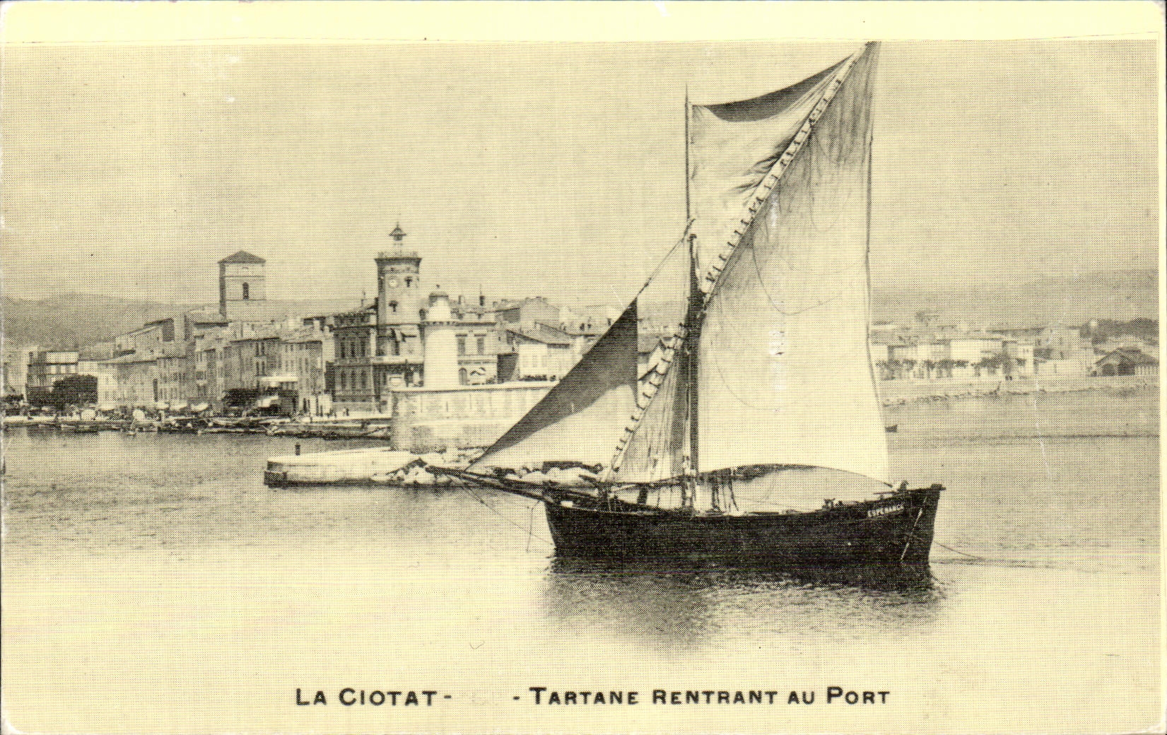 REPRO La Ciotat Tartane Rentrant Au Port