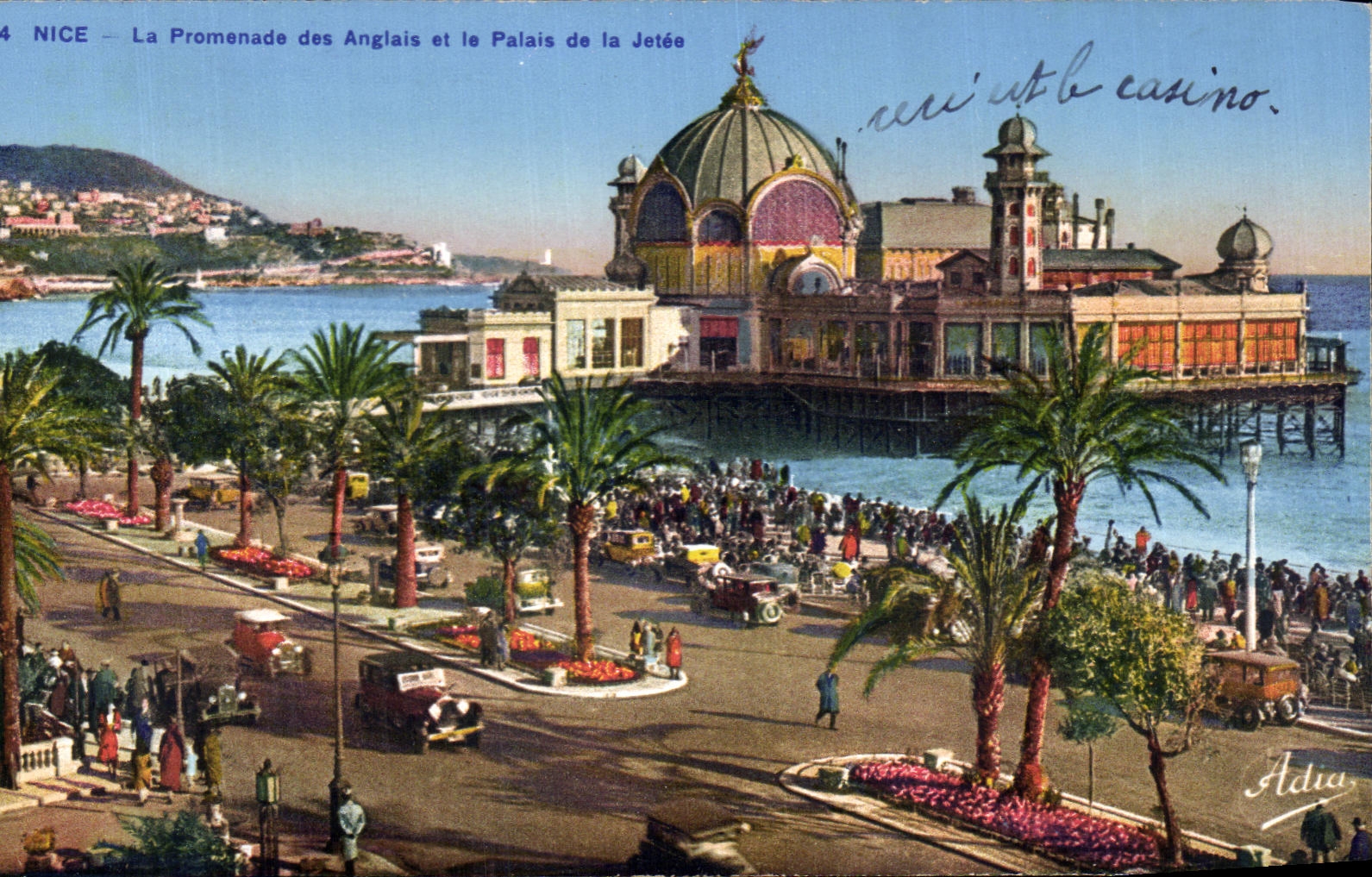 CPA Nice La Promenade des Anglais et le Palais de la Jetee