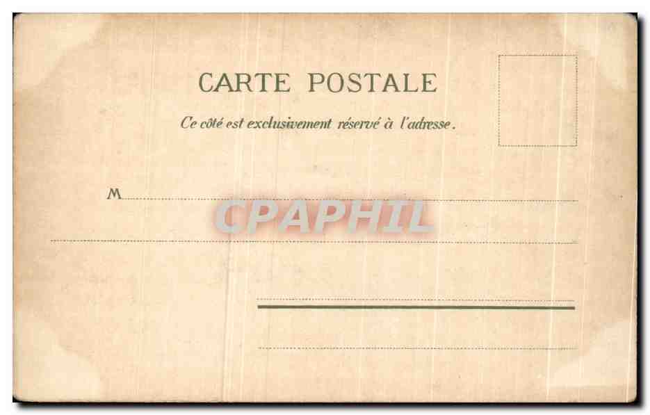 CPA Biarritz Le Rocher de la Vierge — Verso