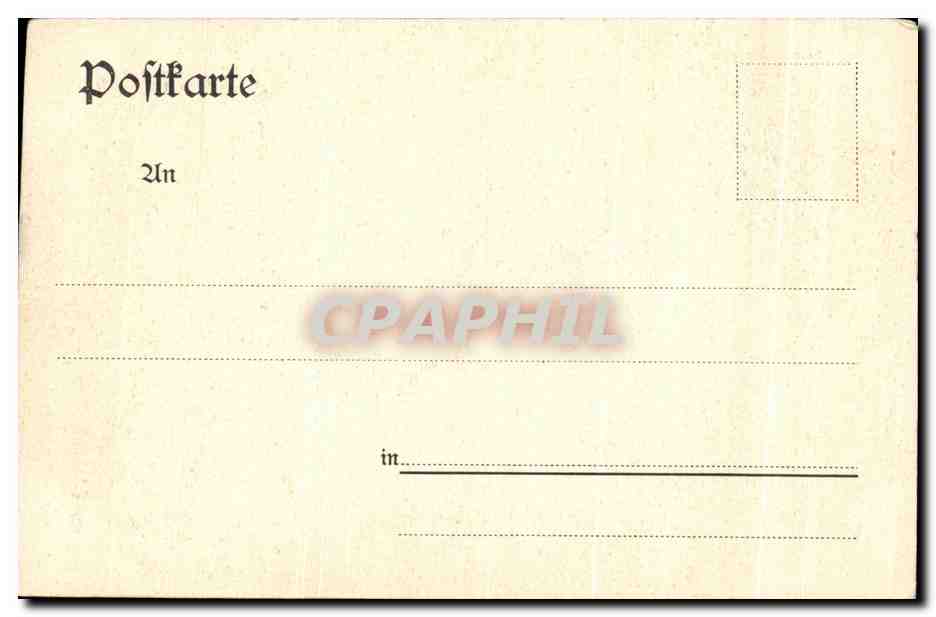 CPA Hanau Schlossportal Phillpperuhe — Rückseite