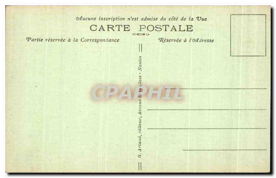 Manoir de la Salamanandre — Détails de la façade (XVIe siècle) — G. Artaud, éditeur — Reverso