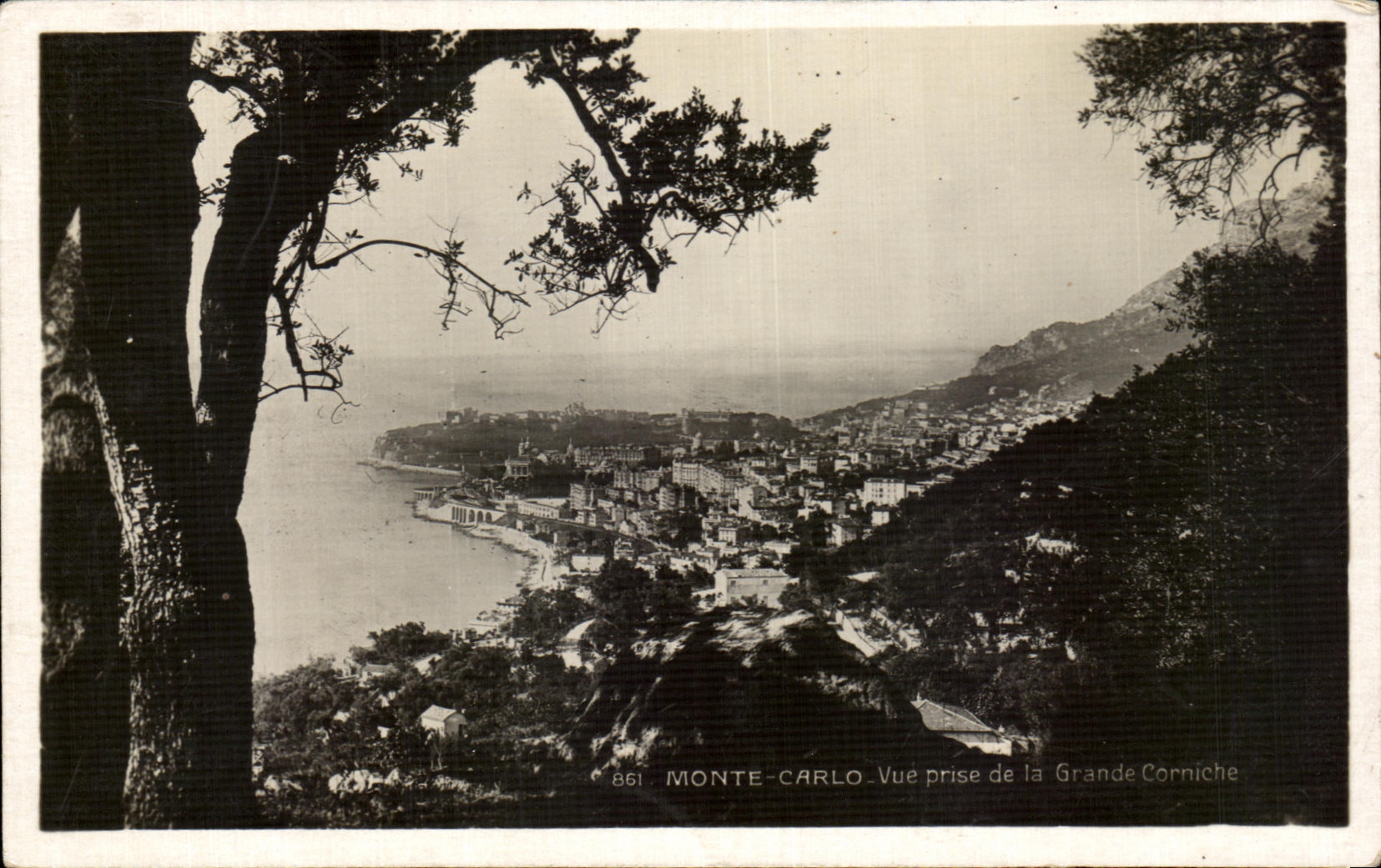 CPA Monte Carlo Vue Prise De La Grande Corniche