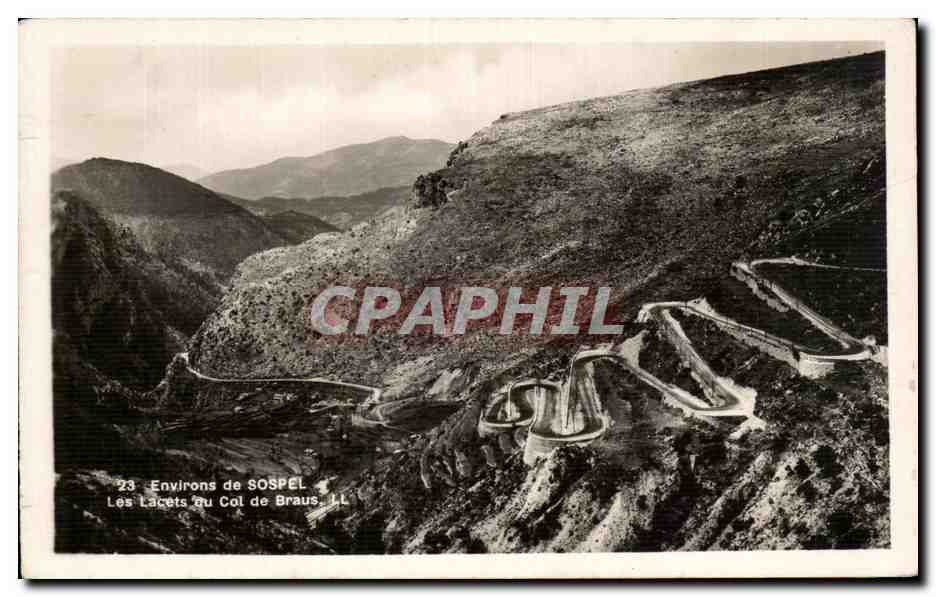 CPA Environs De Sospel Les Lacets Du Col De Braus