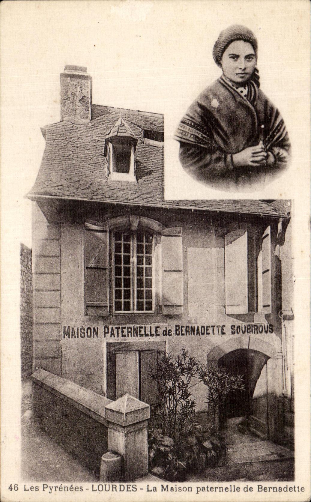 CPA Lourdes La Maison Paternelle De Bernadette