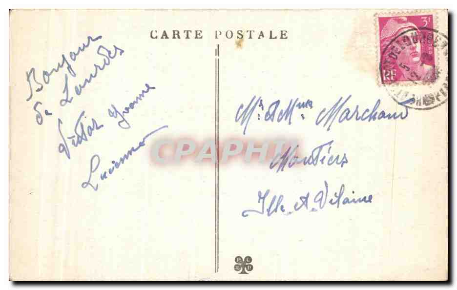 CPA Lourdes La Maison Paternelle De Bernadette — Rückseite