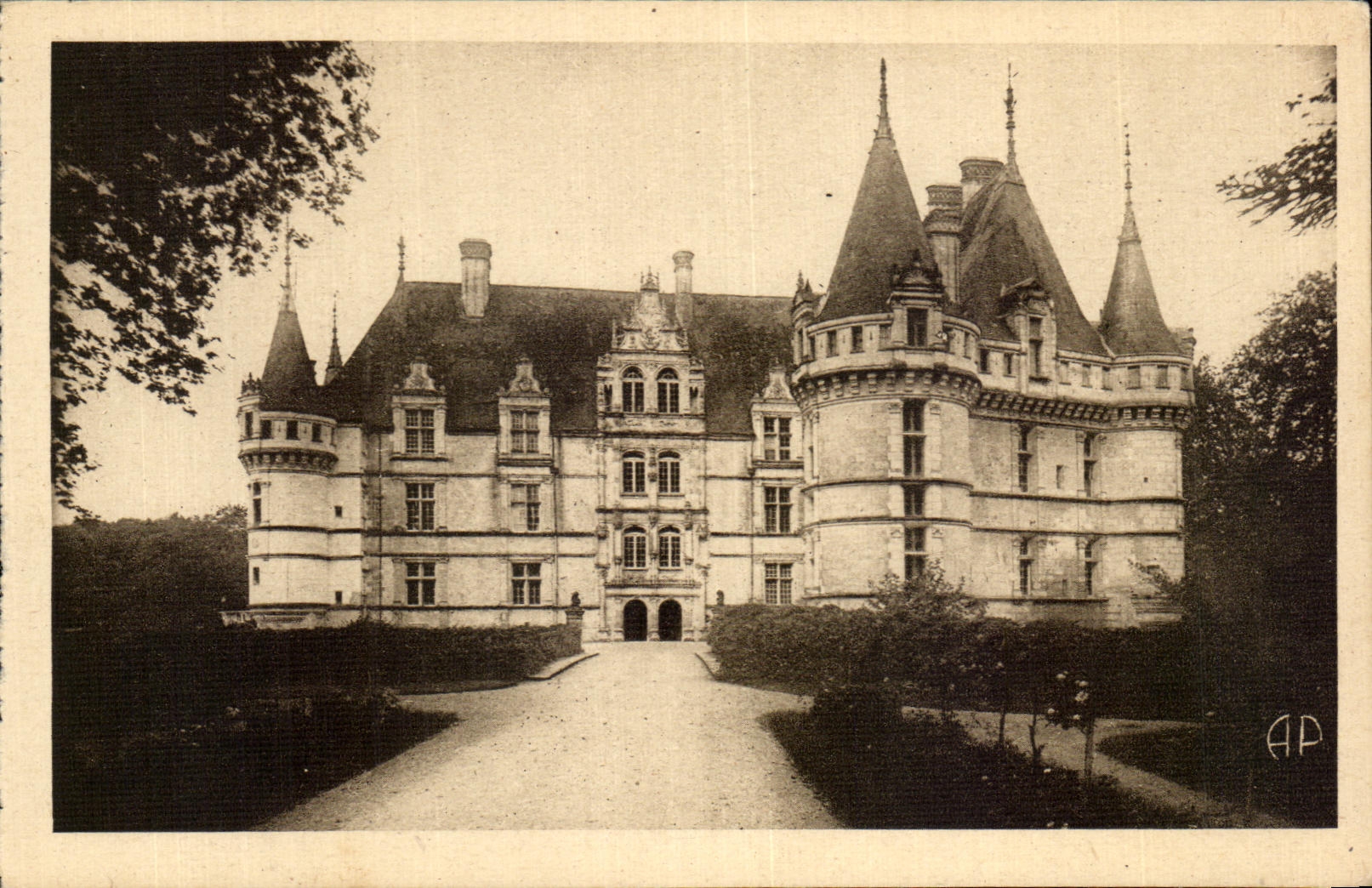 CPA Azay Le Rideau Le Chateau National